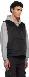 Reigning Champ Black Nylon Twill Tour Vest
