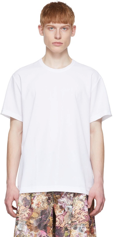 Photo: Comme des Garçons Homme Plus White Polyester T-Shirt