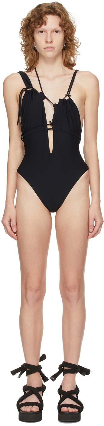 Ottolinger - Knit Strappy Swimsuit - Black main image 1