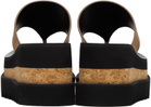 Stella McCartney Tan Sneak-Elyse Platform Thong Sandals