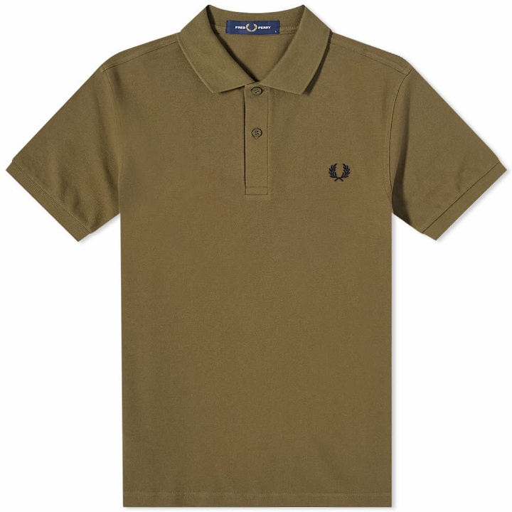 Photo: Fred Perry Authentic Men's Slim Fit Plain Polo Shirt in Uniform Green