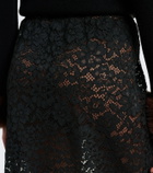 Dôen Nandette sheer lace midi skirt