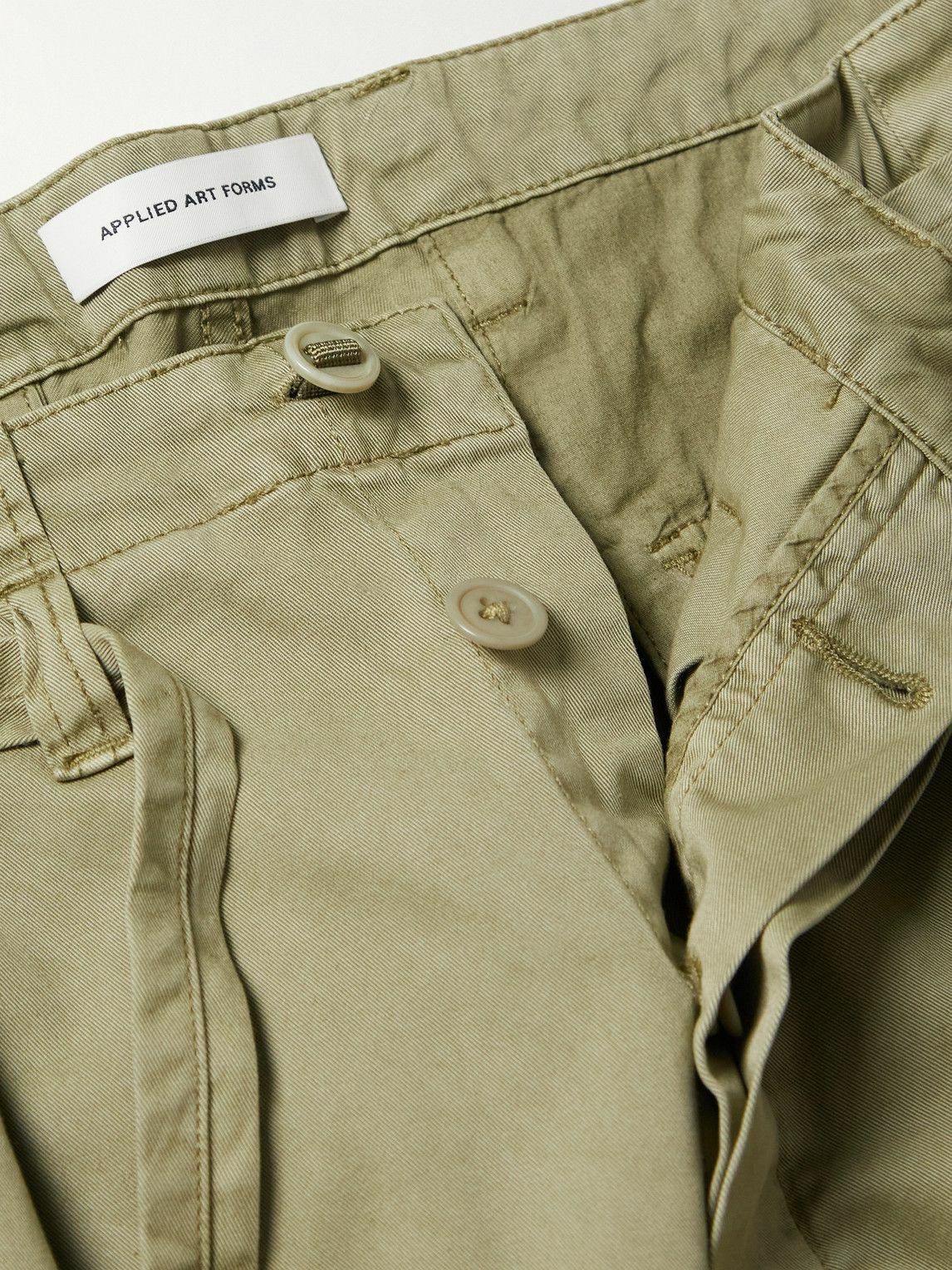 Sculpture Pants in Khaki Applied Art Forms