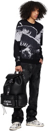 AMIRI Black Pegasus Sweater