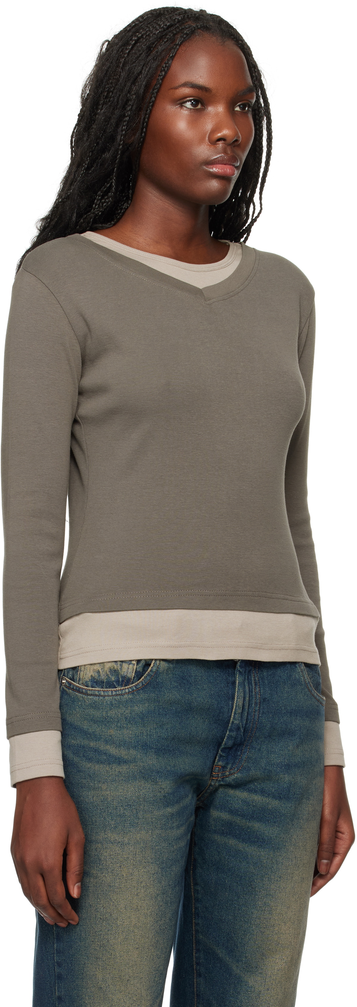 Gimaguas Gray & Taupe Sam T-shirt Gimaguas