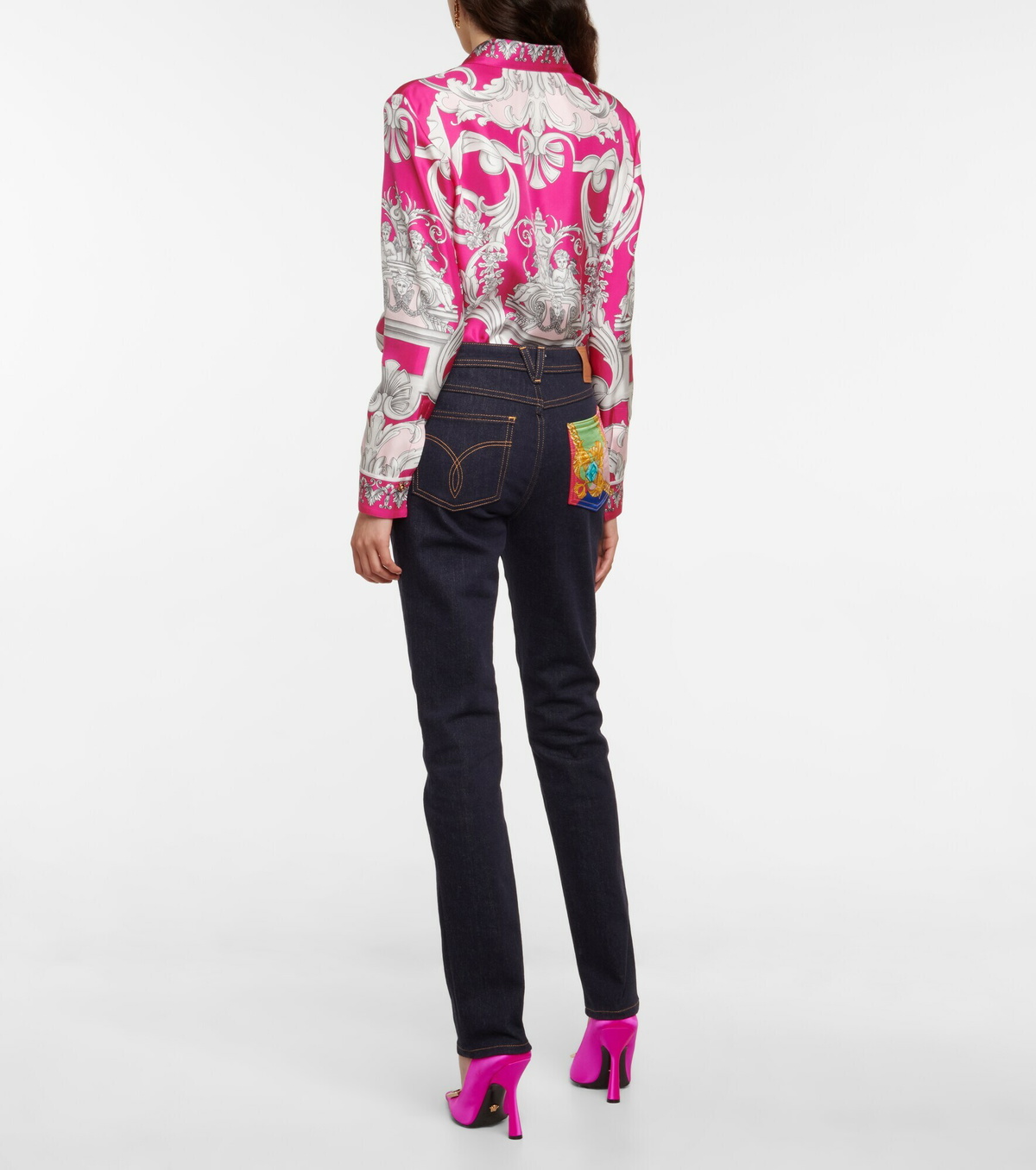 VERSACE リフハンツ 調整可能ウエスト 78HAC322J0004 899 ロゴ パンツ | VERSACE JP