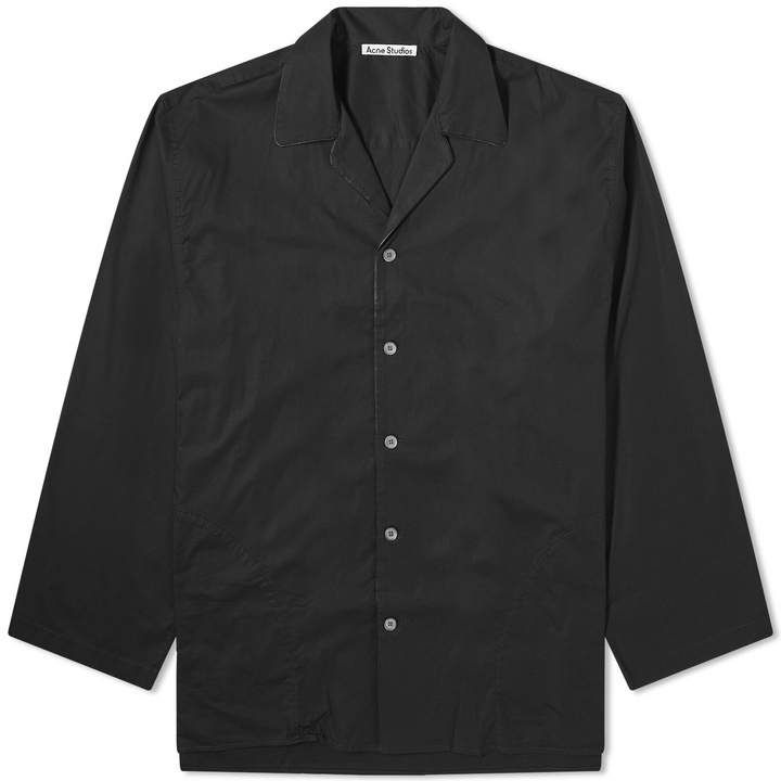 Photo: Acne Studios Men's Samir Poplin Pyjama Shirt in Black