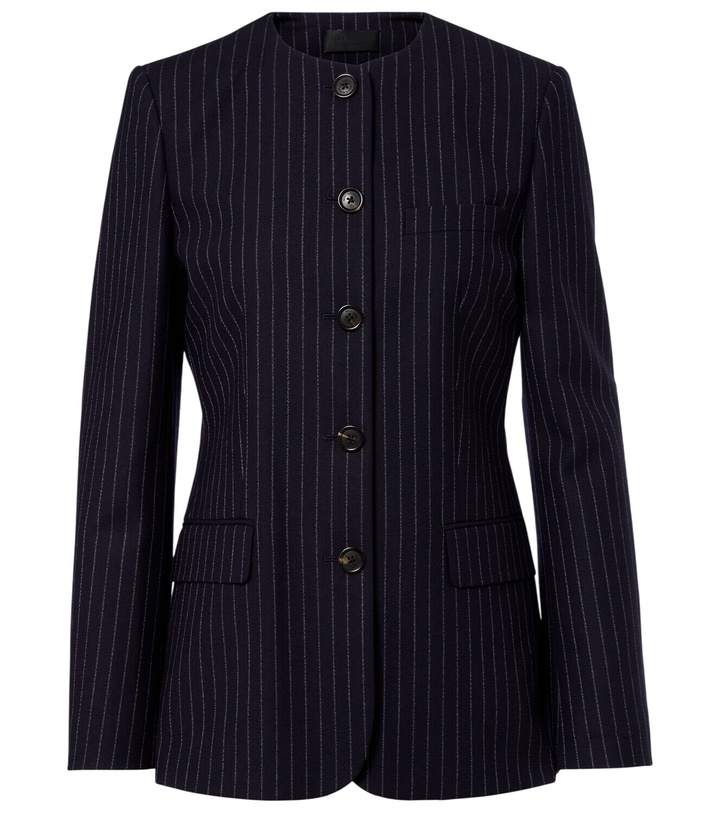 Photo: Nili Lotan Gertrude pinstripe virgin wool jacket