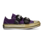 Palm Angels Purple Velcro Vulcanized Sneakers