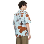Paul Smith Blue Floral Print Shirt
