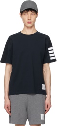 Thom Browne Navy 4-Bar Striped T-Shirt
