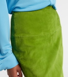Stouls Gin suede midi skirt