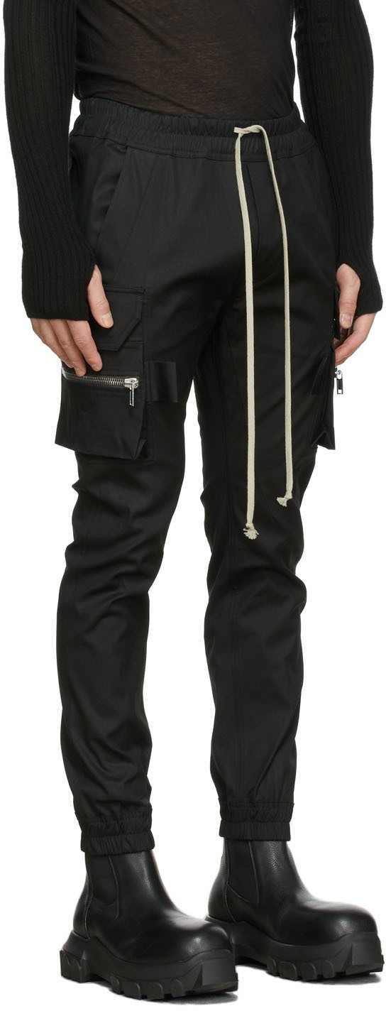 Rick Owens Black Mastodon Cargo Pants Rick Owens