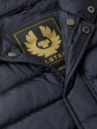 Belstaff - Logo-Appliquéd Quilted Ripstop Down Gilet - Blue