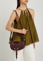 Chloe Marcie Mini Leather Shoulder bag - Dark Purple - One Size