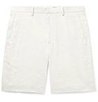 Theory - Curtis Slim-Fit Stretch Linen-Blend Shorts - White