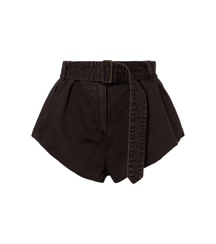 Photo: Magda Butrym Belted cotton canvas shorts