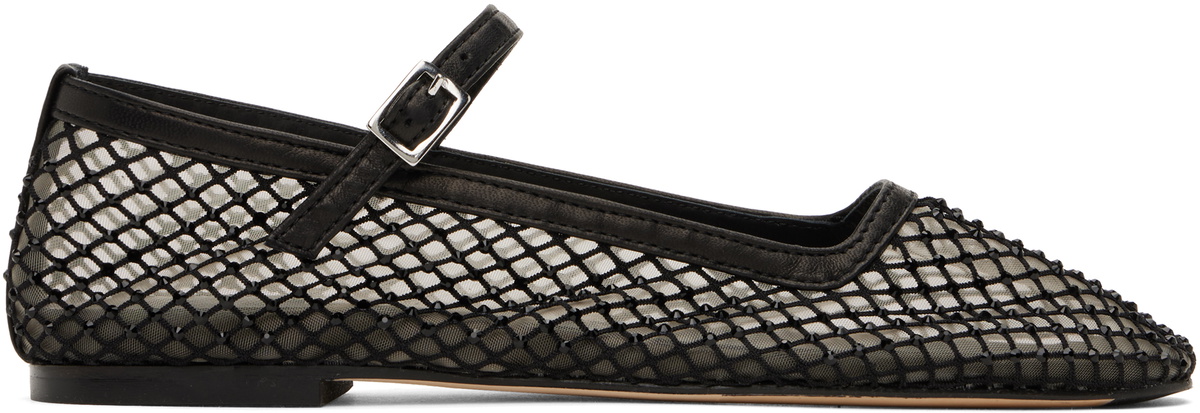 Miista Black Vanita Ballerina Flats