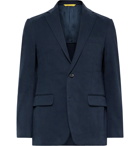 Canali - Kei Slim-Fit Stretch-Cotton Twill Suit Jacket - Blue
