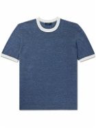 Thom Sweeney - Cotton and Linen-Blend T-Shirt - Blue