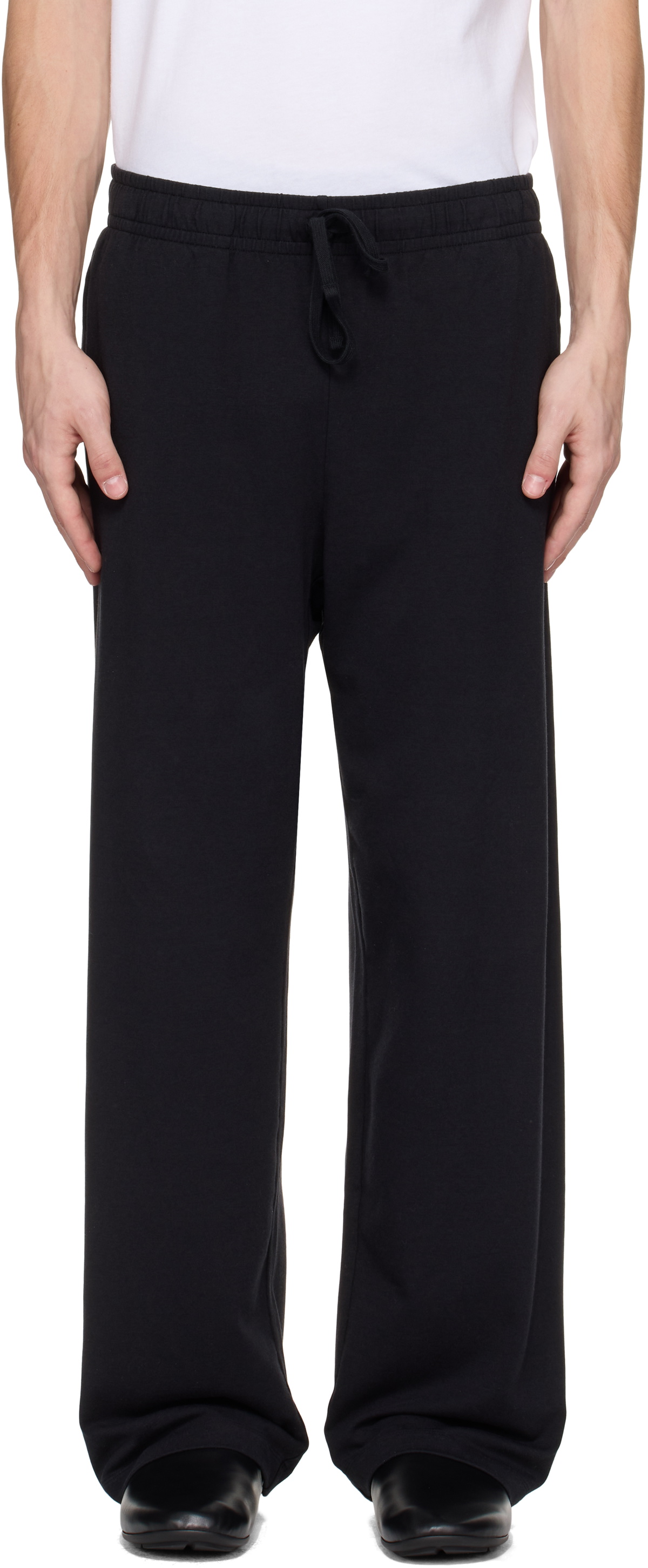 SKIMS Black Terry Classic Straight Leg Sweatpants SKIMS