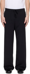 SKIMS Black Jersey Lounge Relaxed Straight Leg Sweatpants