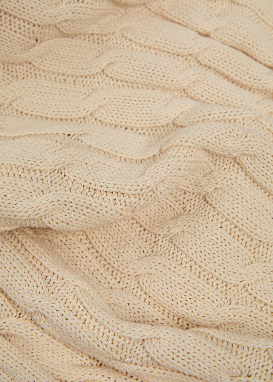Skall Studio Marcel Cable-knit Cotton Jumper Off White