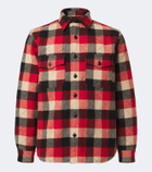 RRL Padded plaid wool twill overshirt