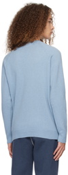 Sunspel Blue Raglan Sweater
