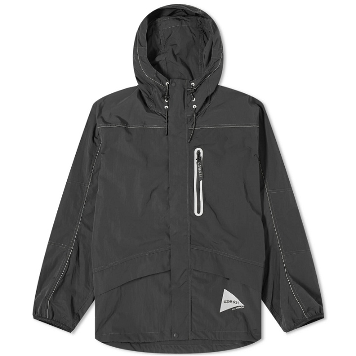 Photo: Gramicci Men's x And Wander Patchwork Wind Jacket in Black