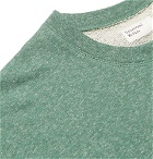 Universal Works - Oversized Mélange Loopback Cotton-Blend Jersey Sweatshirt - Men - Green