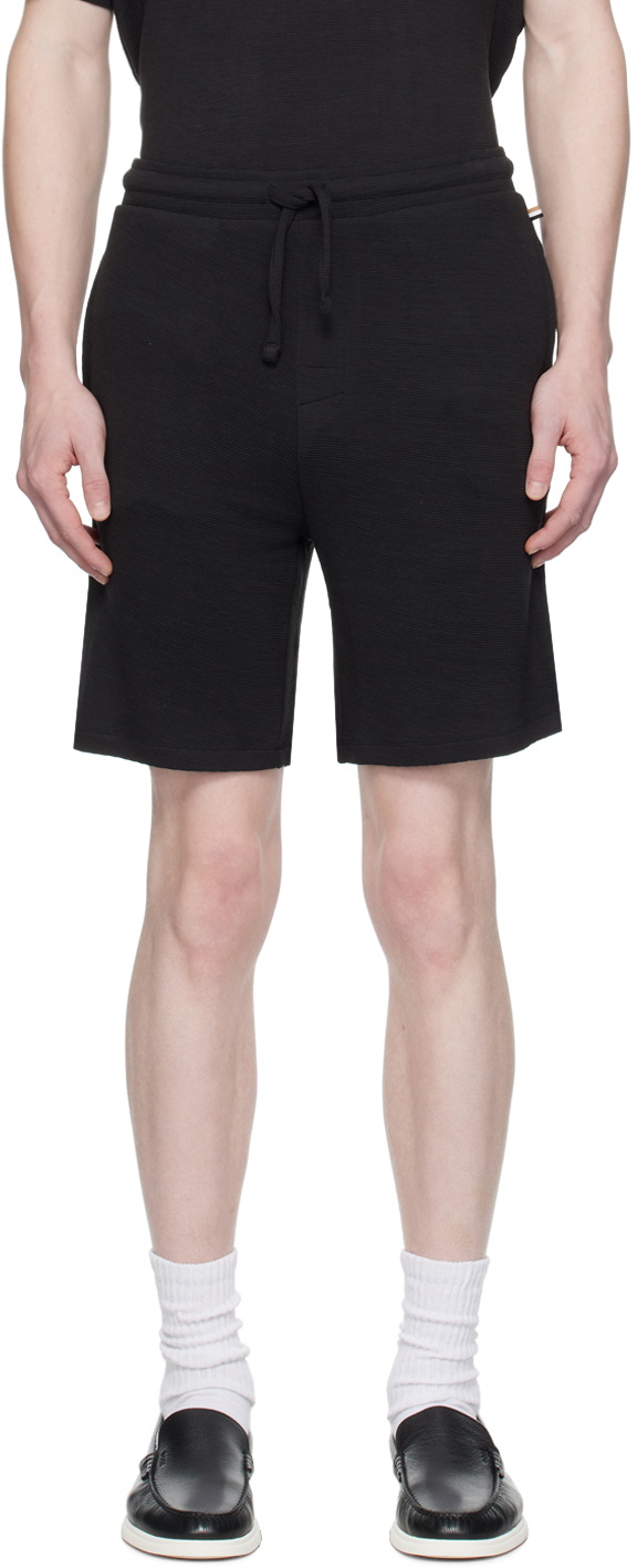 BOSS Black Drawstring Shorts BOSS