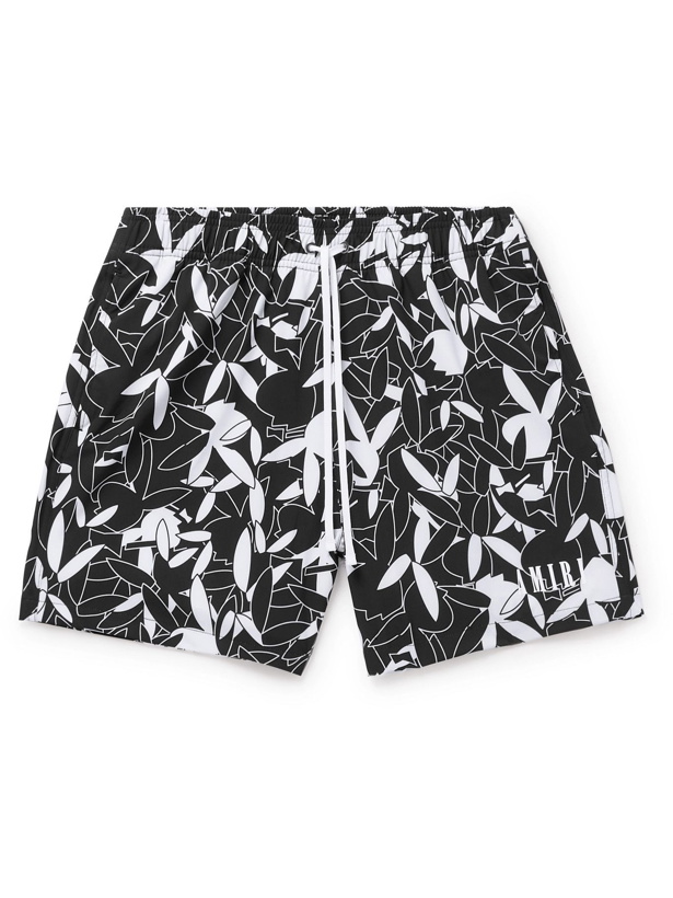 Photo: AMIRI - Playboy Short-Length Printed Swim Shorts - Black