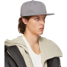 Rick Owens Drkshdw Grey Murray Flat Brim Cap