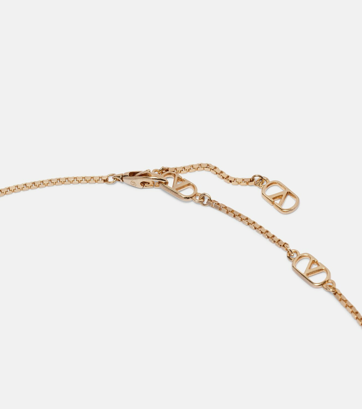 Valentino VLogo enamel pendant necklace