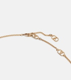 Valentino VLogo enamel pendant necklace