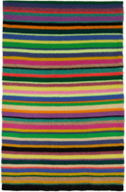 The Elder Statesman Multicolor Striped Scarf