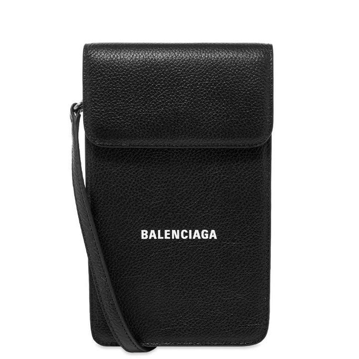 Photo: Balenciaga Leather Phone Holder With Shoulder Strap