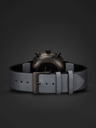 Junghans - Max Bill Chronoscope Automatic 40mm Stainless Steel and Leather Watch, Ref. No. 027/4008.05