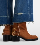 Chloé Dakota suede biker boots