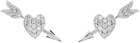 SHUSHU/TONG YVMIN Edition Fully Inlaid Heart Arrow Earrings