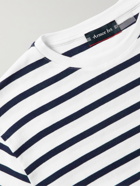ARMOR LUX - Slim-Fit Striped Cotton-Jersey T-Shirt - White