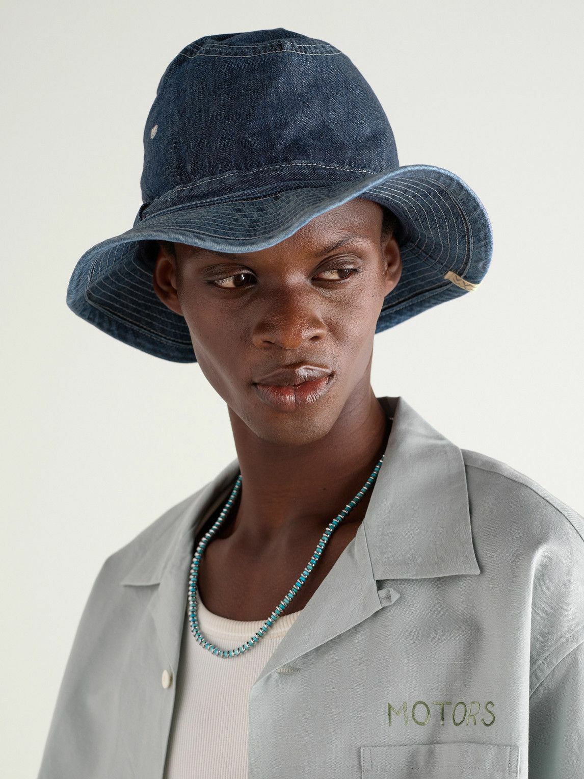 Visvim - Buckley Logo-Appliqued Denim Fedora - Blue