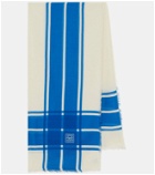 Toteme Printed wool and silk scarf
