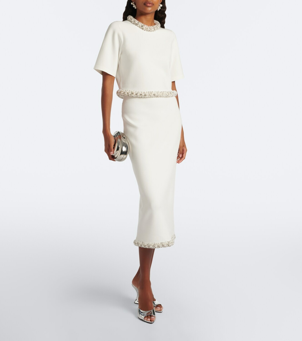 Simkhai Idina embellished midi skirt