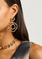 Joanna Laura Constantine Statement Crystal-embellished 18kt Gold-plated Drop Earrings - One Size