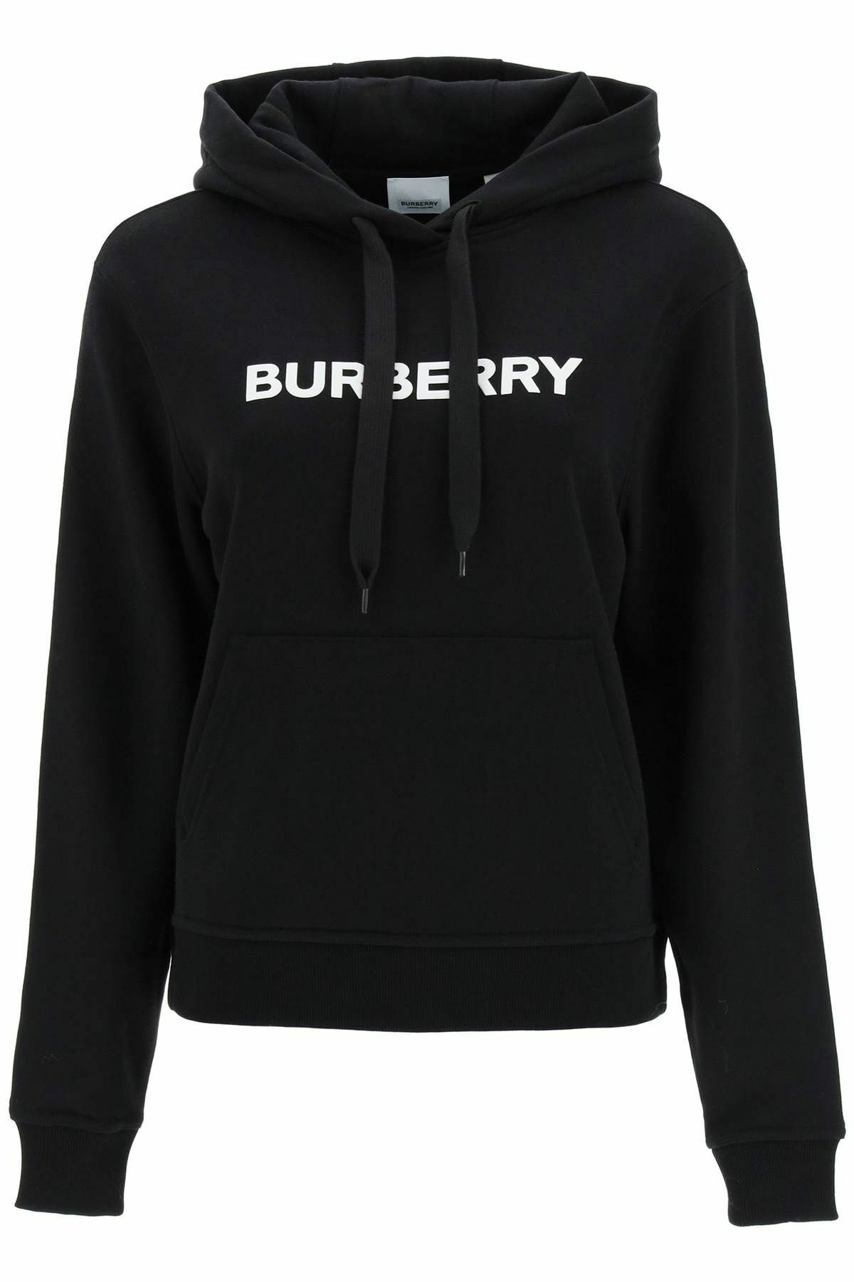ポイントカラーがおしゃれ！Burberry POULTER BBY Logo Hoodie Burberry Burberry poulter hoodie with logo print - Sweaters