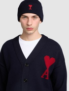 AMI PARIS Adc Logo Wool Beanie