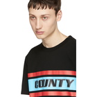 Marcelo Burlon County of Milan Black Color Band County T-Shirt