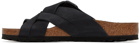Birkenstock Black Lugano Sandals